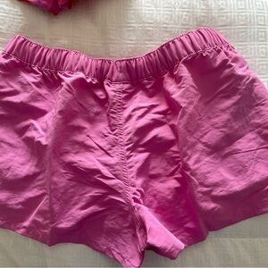 NEW Patagonia Shorts Barely Baggies Pink Nylon Hike Swim 2.5” Women’s Size Small